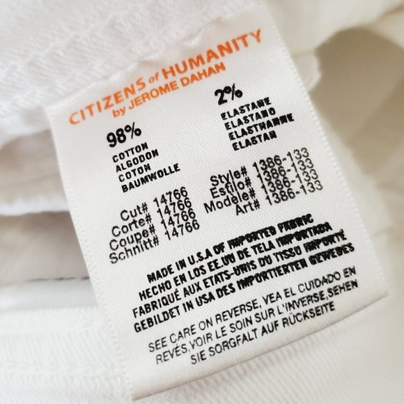 COH White Dani Cropped Straight Leg Jeans - Picture 10 of 13